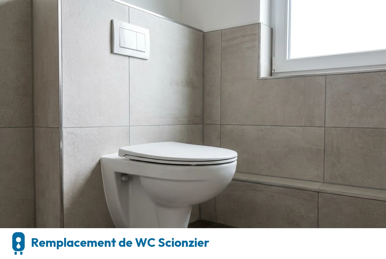Remplacement de WC à Scionzier