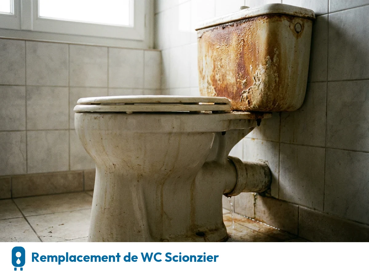 Remplacement de WC à Scionzier