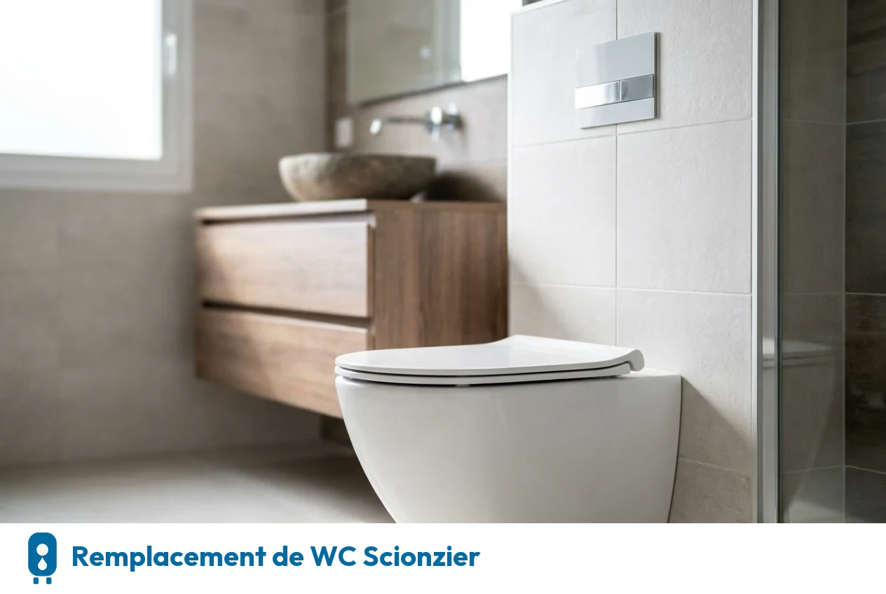 Remplacement de WC à Scionzier