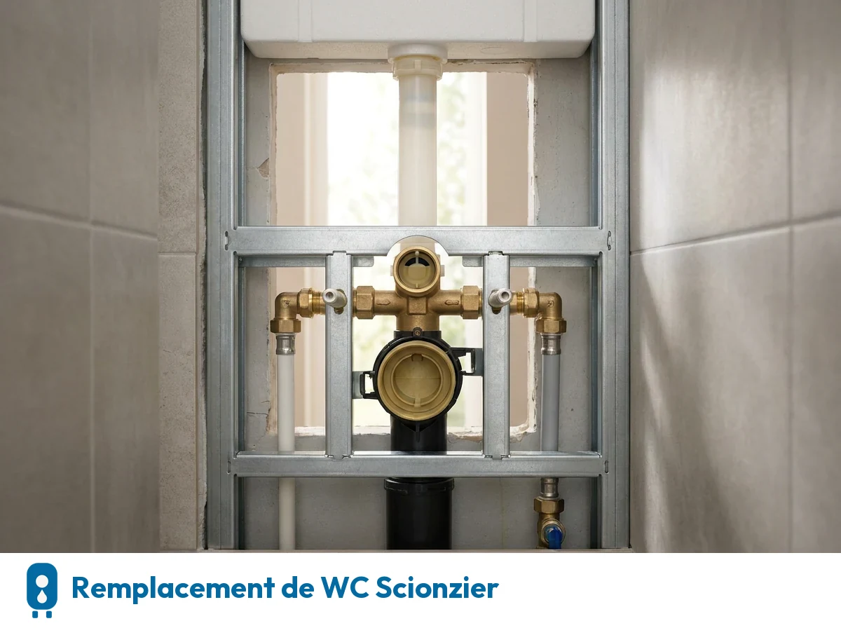 Remplacement de WC à Scionzier