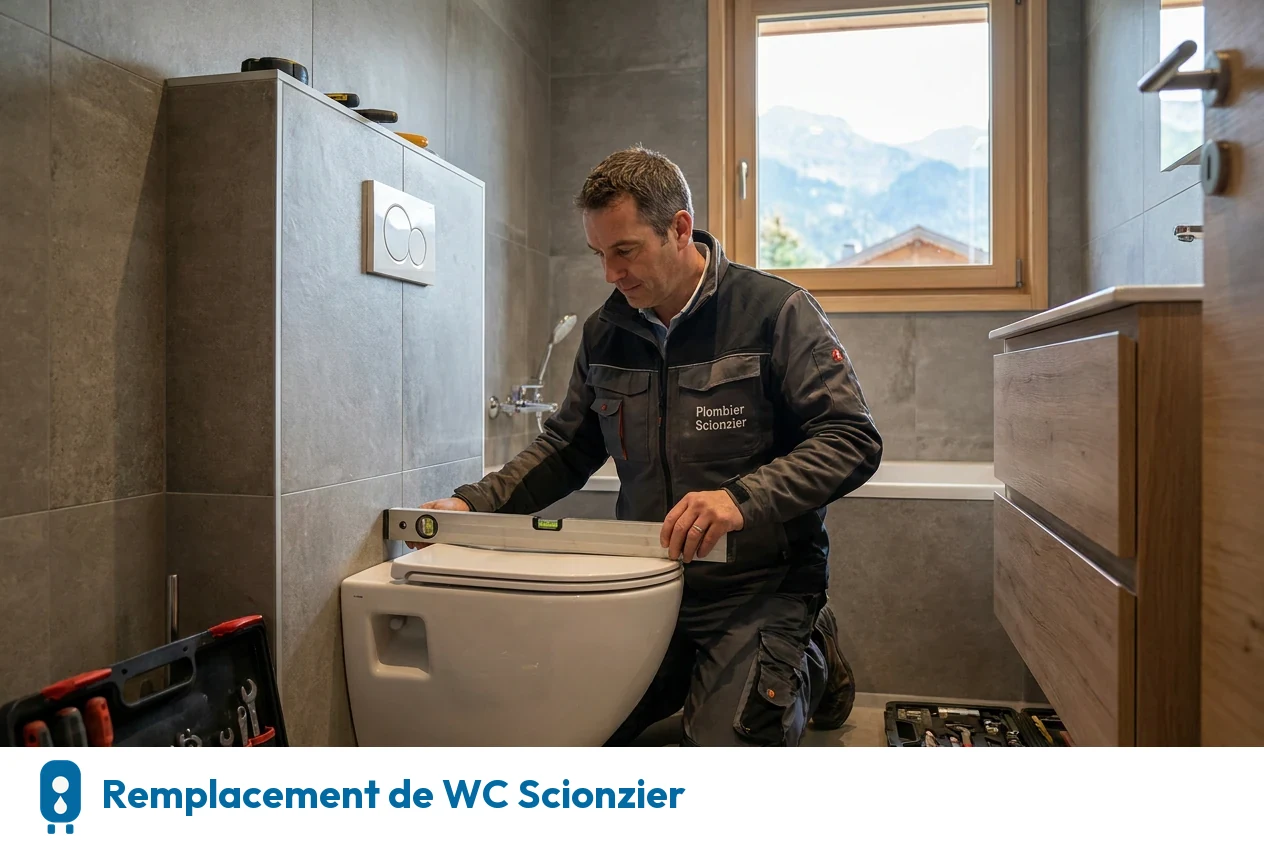Remplacement de WC à Scionzier